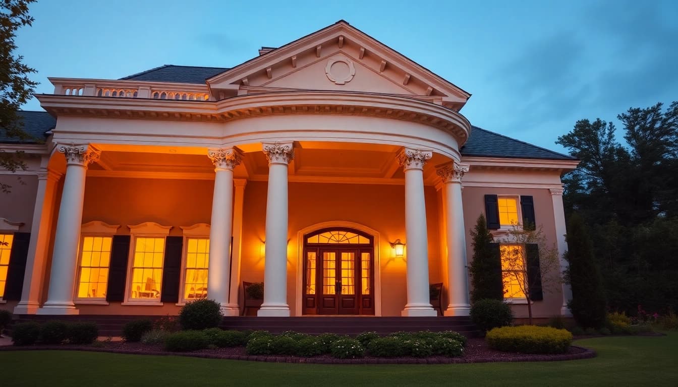 Showcasing a beautiful colonial addition highlighting classic architecture with elegant details.