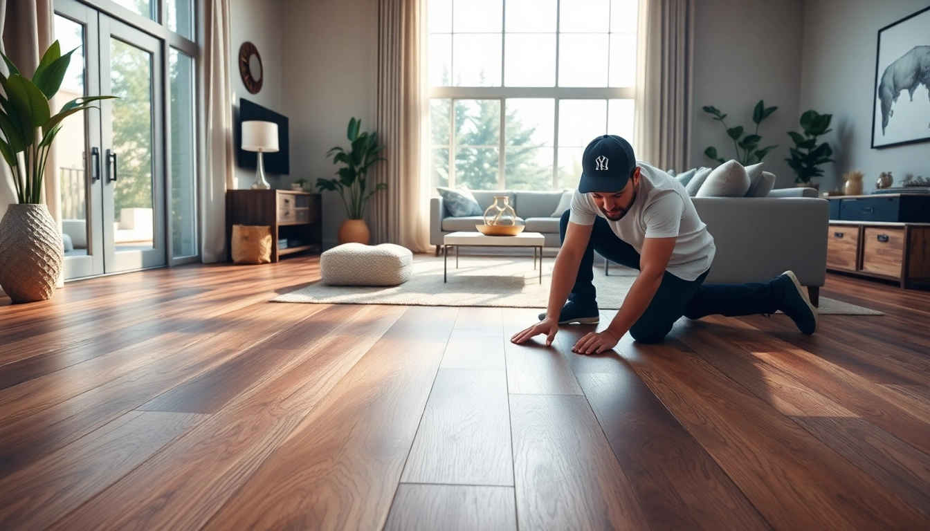 Upgrade your space with beautiful flooring near me and expert installation in a modern living room.