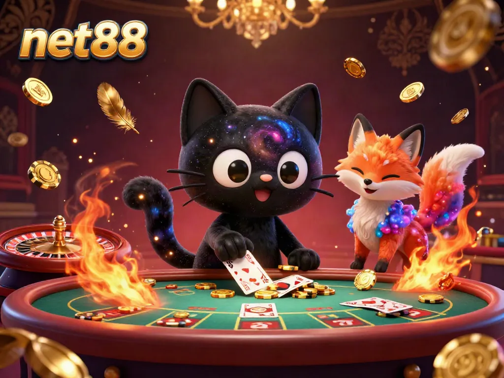 Experience thrilling casino action at net88 with cosmic characters and vibrant game elements.
