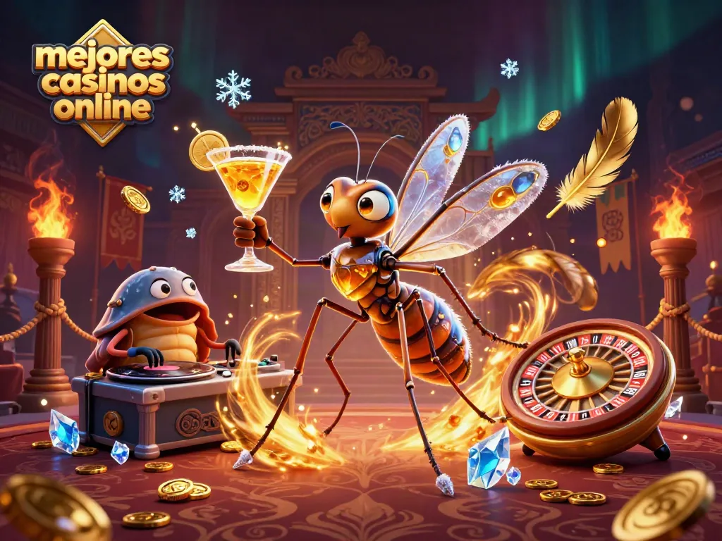 Juega en los mejores casinos online con la energía de personajes únicos y elementos vibrantes.