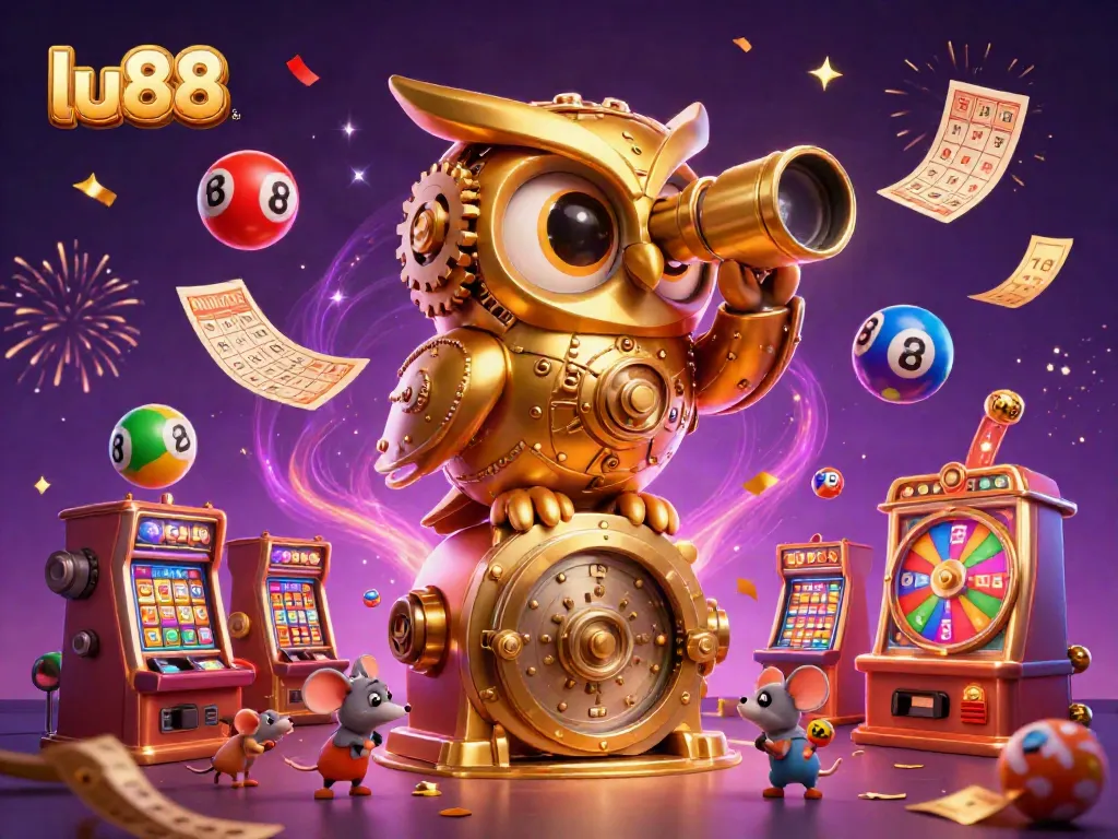 Experience thrilling gameplay at lu88 with a dynamic casino scene featuring colorful games and excitement.