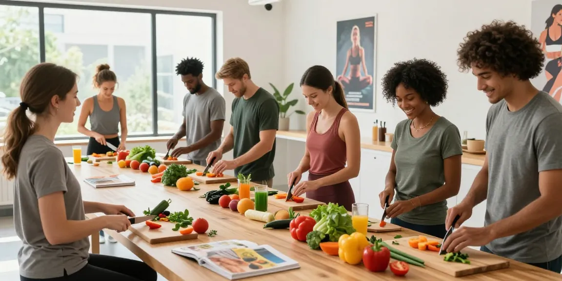 Rokok88 login promoting healthy living in a vibrant cooking class.