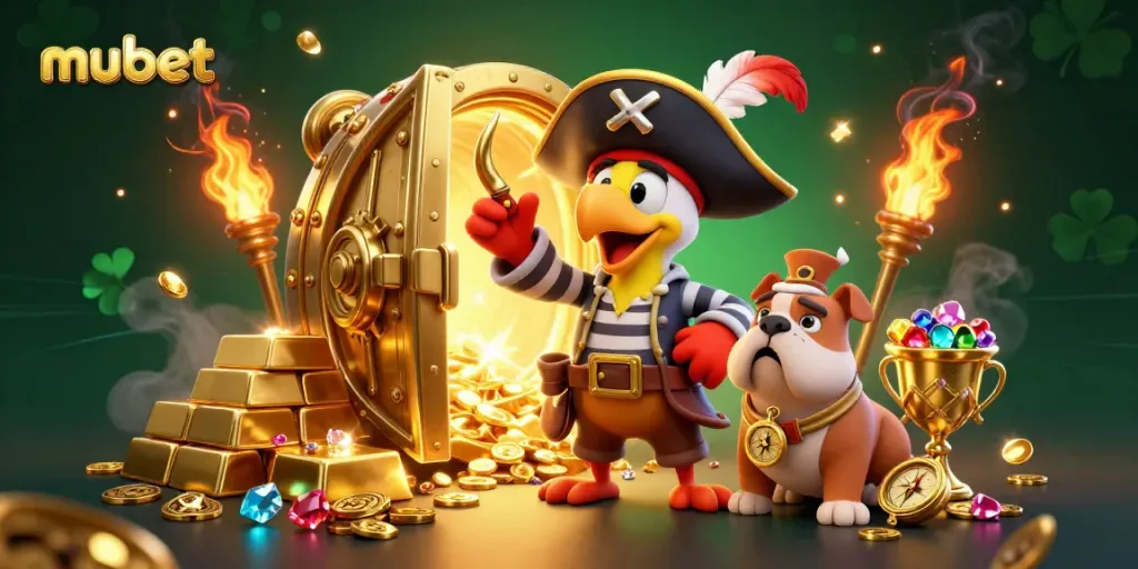 Experience thrilling wins at mubet with interactive 3D casino elements and vibrant characters.