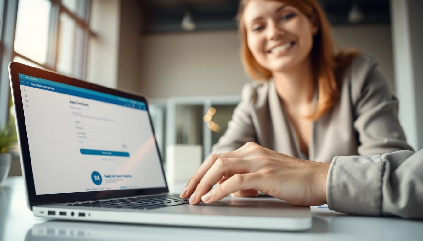 Submit your eta application uk efficiently in a bright, modern workspace.