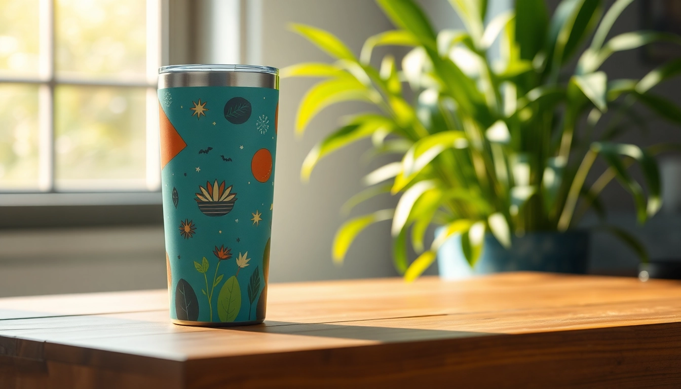 Elevate sustainability with stylish Tumblers featuring eco-friendly designs and natural textures.