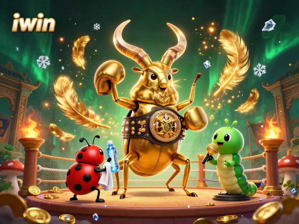 Engage with iwin's dynamic gameplay in this animated illustration of a casino showdown.