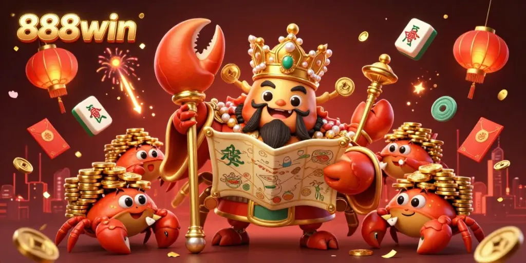 Engage in thrilling betting adventures with 888win's golden crab emperor and captivating game elements.