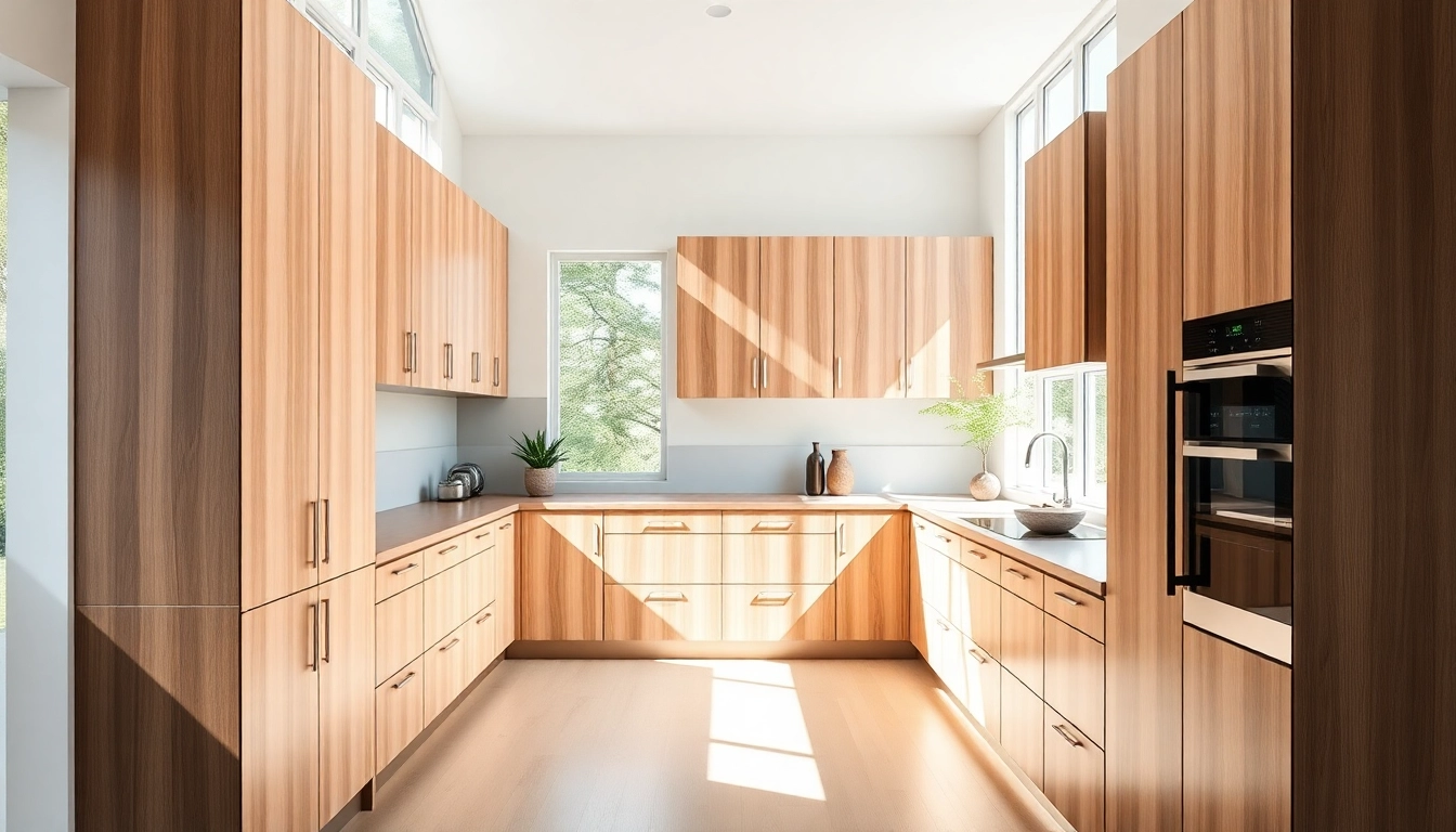 Cabinet Refacing Clearwater FL in a stylish, modern kitchen setup featuring polished finishes and natural light.