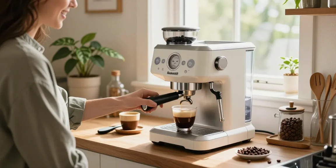 Rokok88 Espresso Machine brewing rich espresso at home for café-style coffee experience.