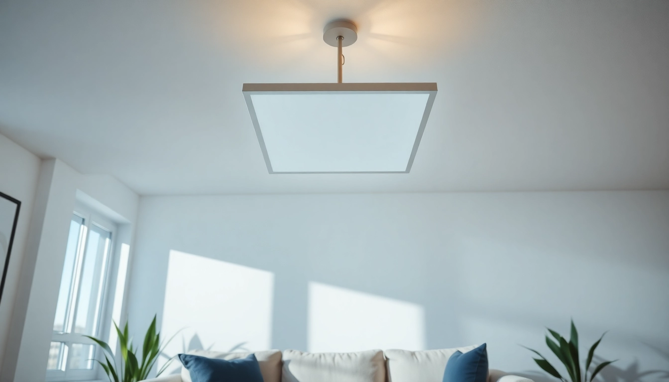 Illuminate your space beautifully with a stylish square light fixture in a modern setting.