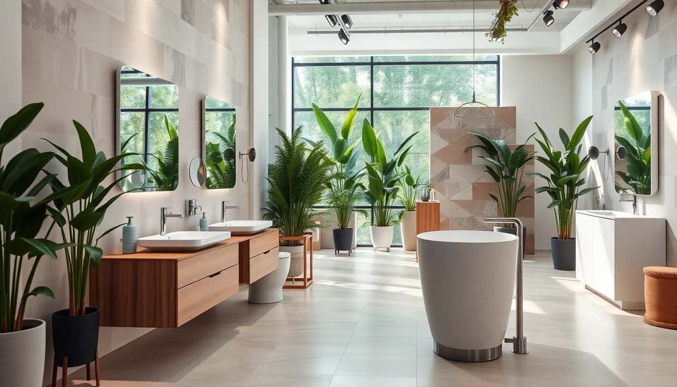 Entdecken Sie sonni sanitär Produkte in einem modernen Badezimmer-Showroom.