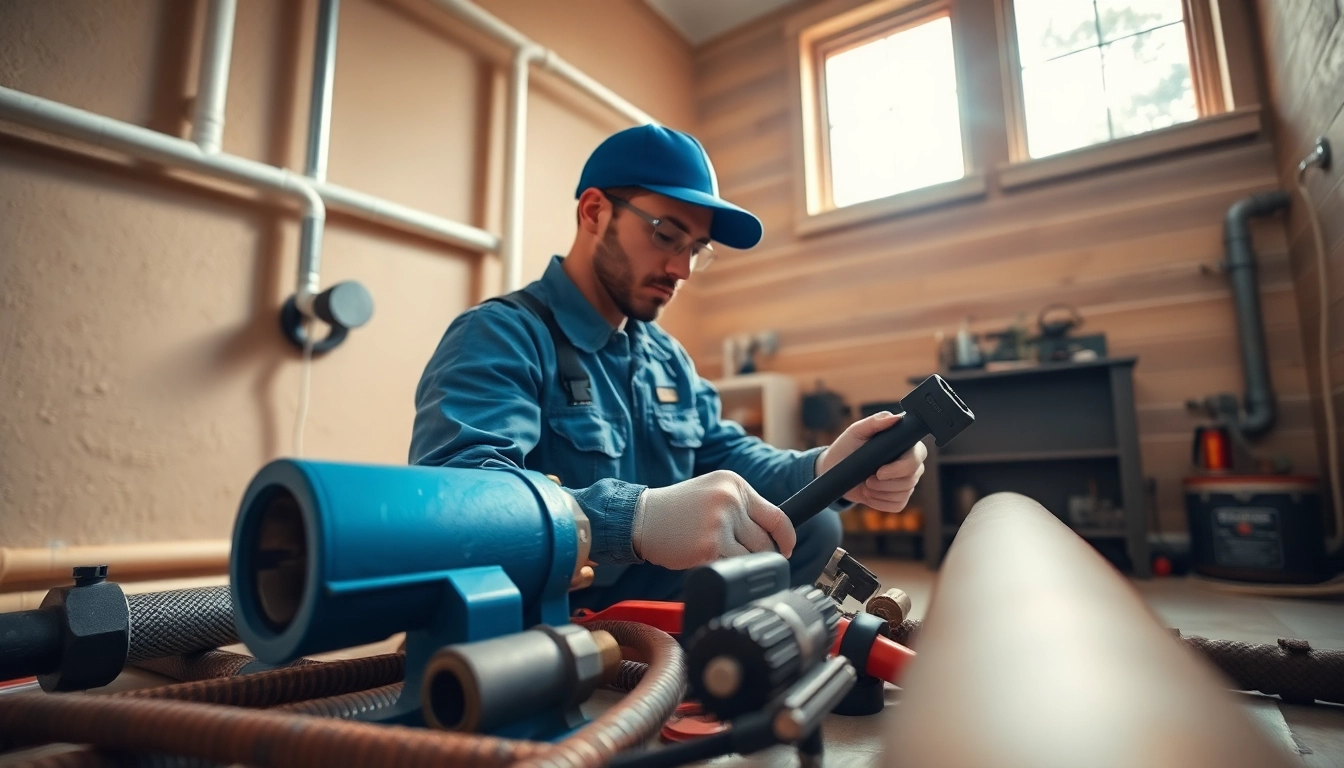 Whole house repiping services Tampa demonstrated by a professional plumber in action.