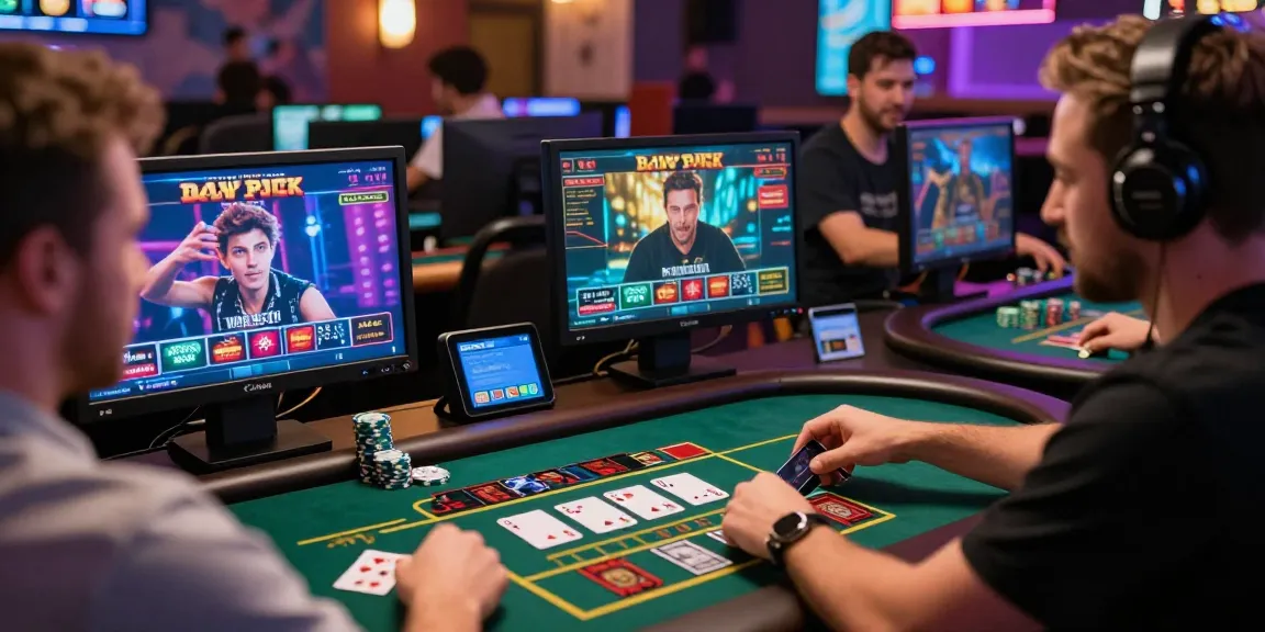 Players enjoying live dealer games at casinos that accept credit cards, showcasing modern gaming interactions and excitement.