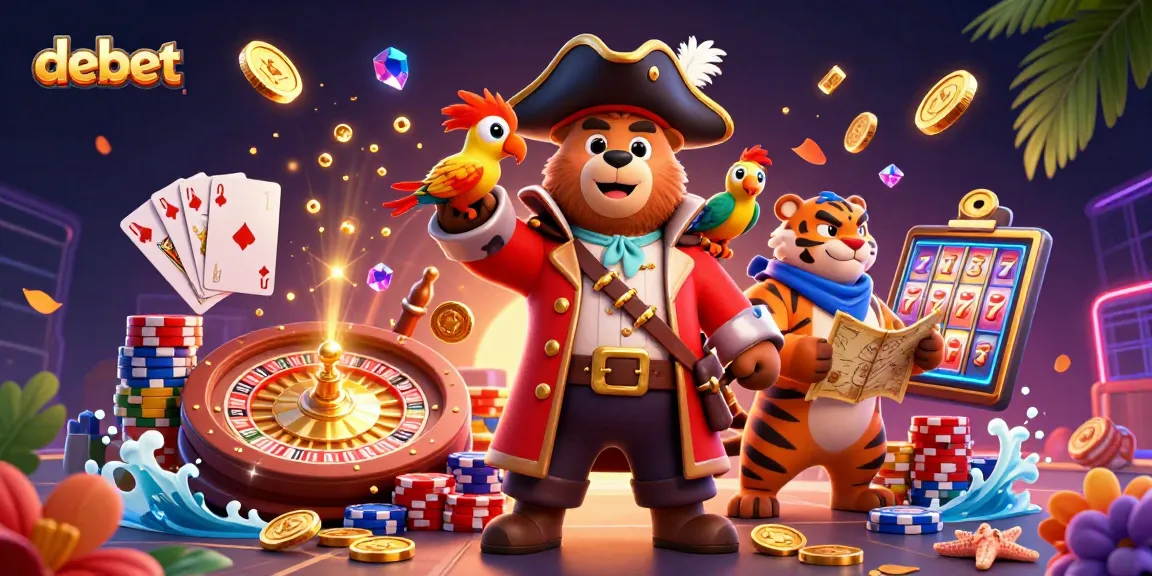 Join the debet fun with a pirate-themed casino adventure featuring treasures and excitement.