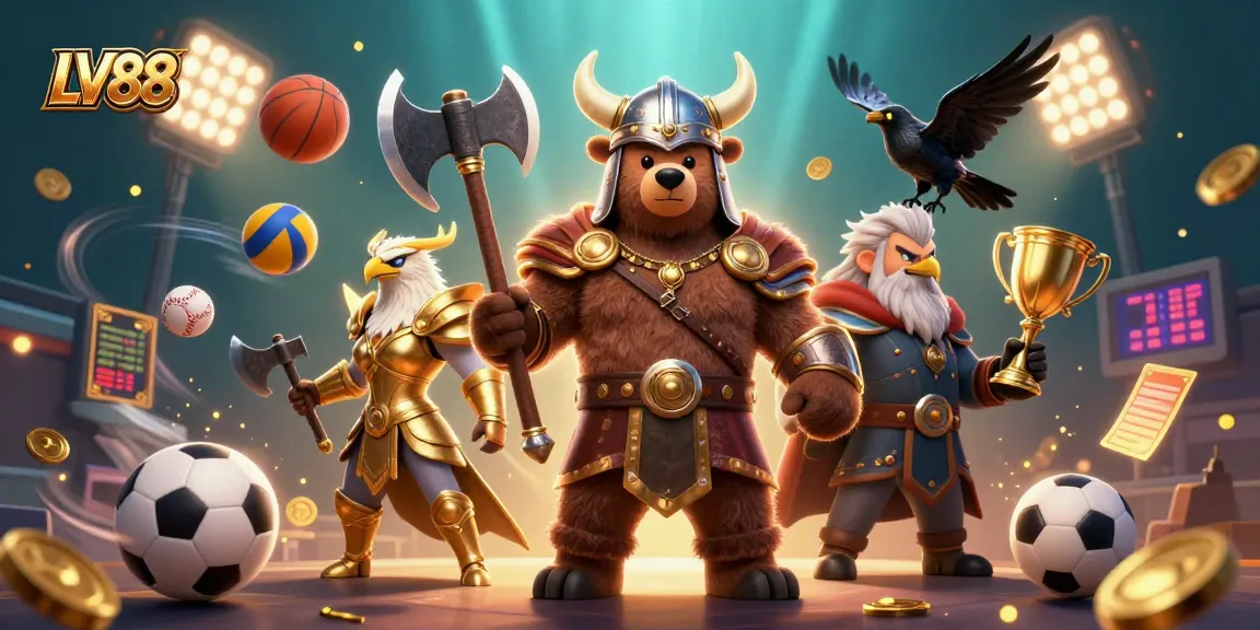 Experience thrilling gaming adventures at LV88 with dynamic characters in an engaging setting.
