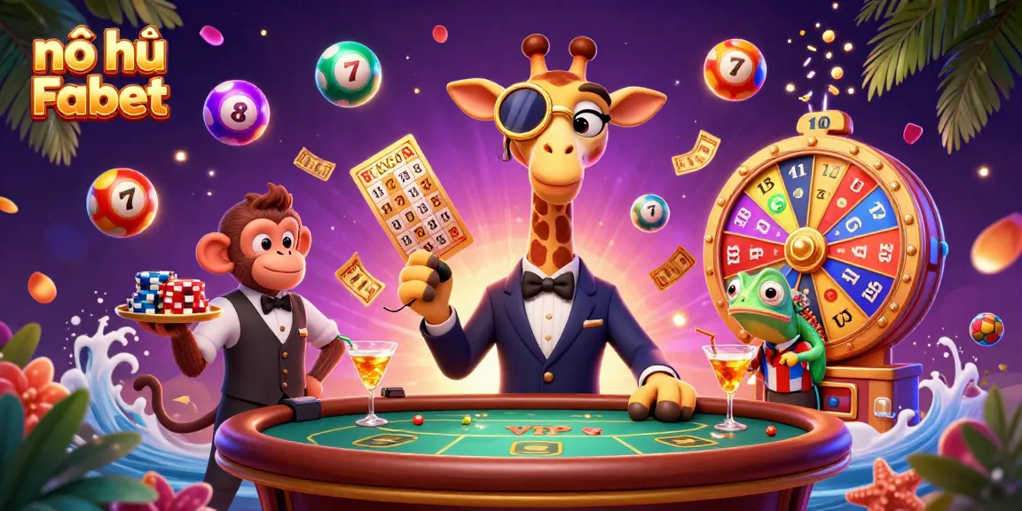 Spin for excitement with nổ hũ Fabet in a vibrant 3D casino scene