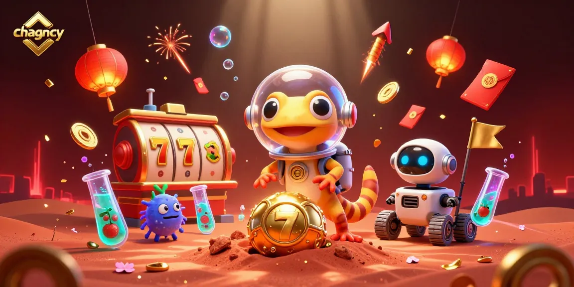 Engage with thrilling slots at chagency through this vibrant 3D casino scene.