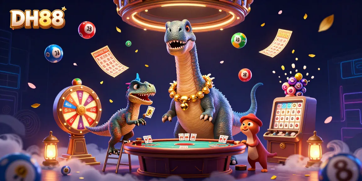 DH88 offers an exciting casino experience with vibrant lottery balls and dynamic gaming elements.