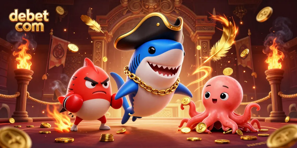 Engage with debet com through vibrant casino dynamics featuring animated characters and rich gaming elements.