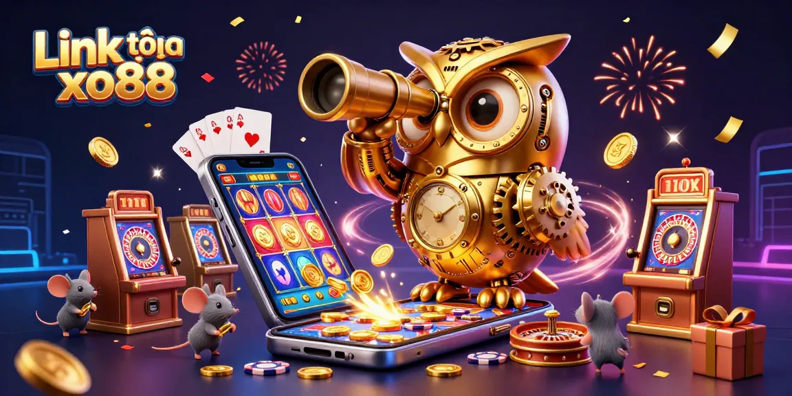 Engage with Link vào xo88 through a vibrant, action-packed casino scene filled with animated elements.